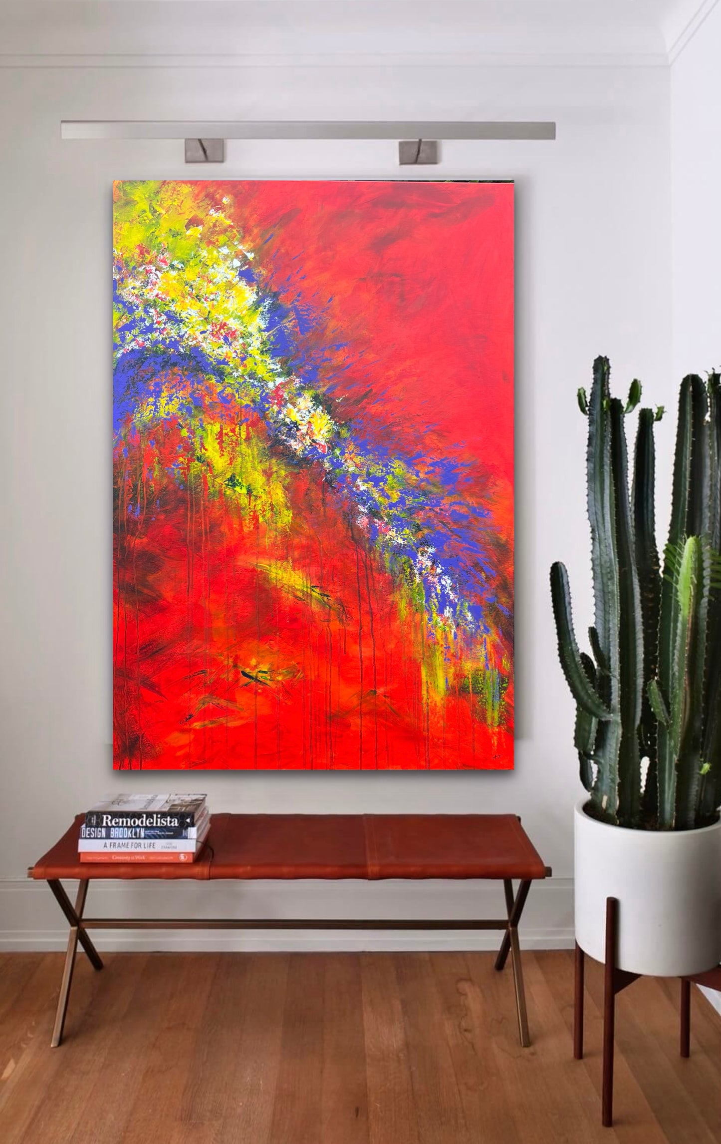 "Žydinčios gelmės" 90*130cm, vienetinis paveikslas