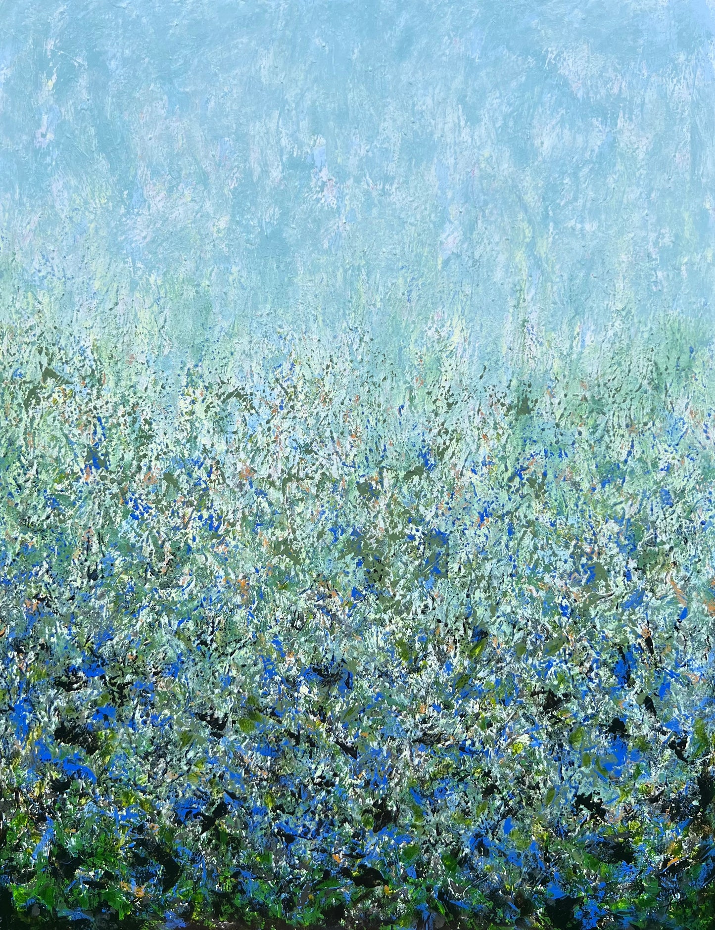 Modernus, abstraktus paveikslas "Miško pasaka" 100*130cm.