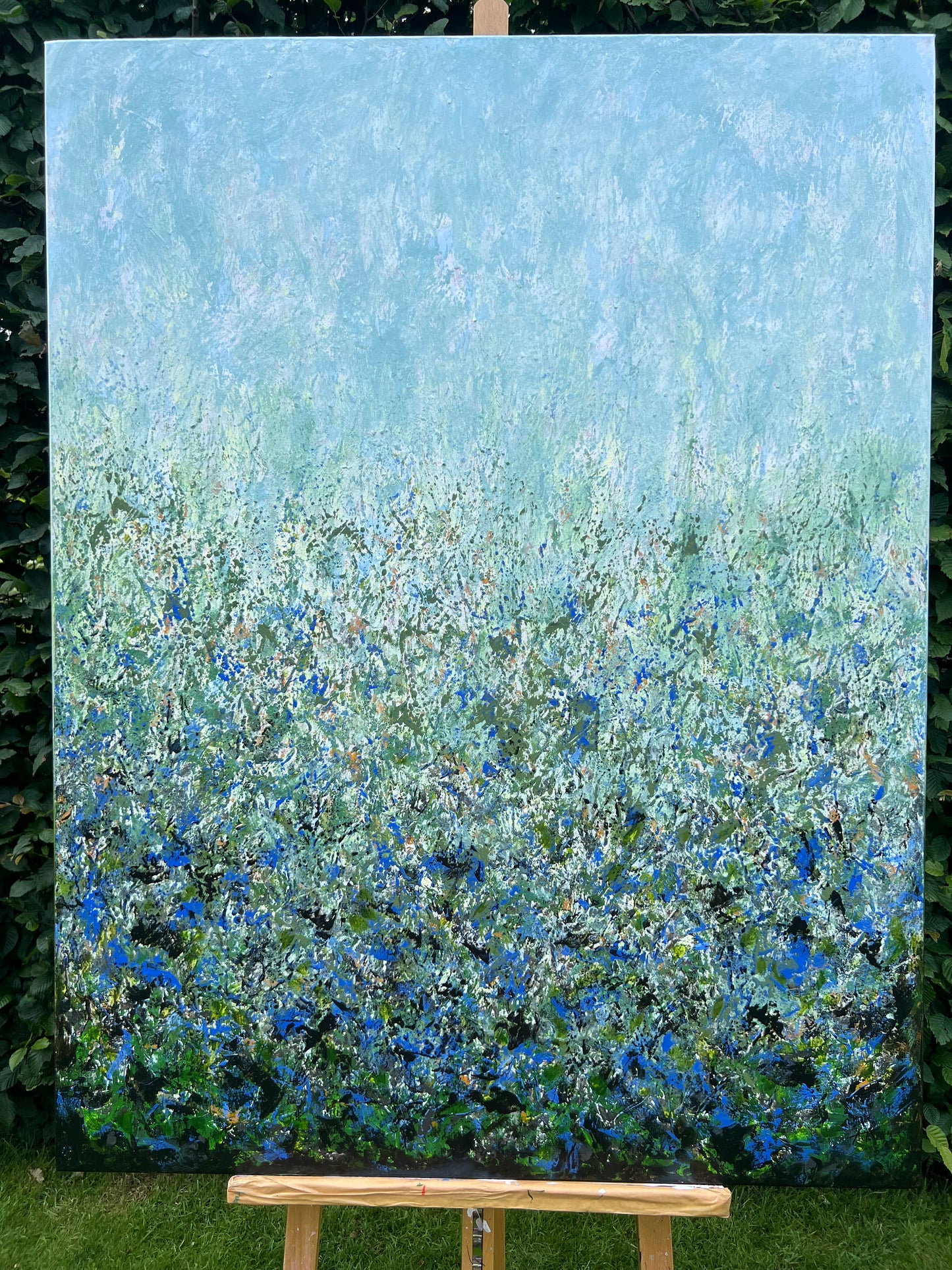 Modernus, abstraktus paveikslas "Miško pasaka" 100*130cm.