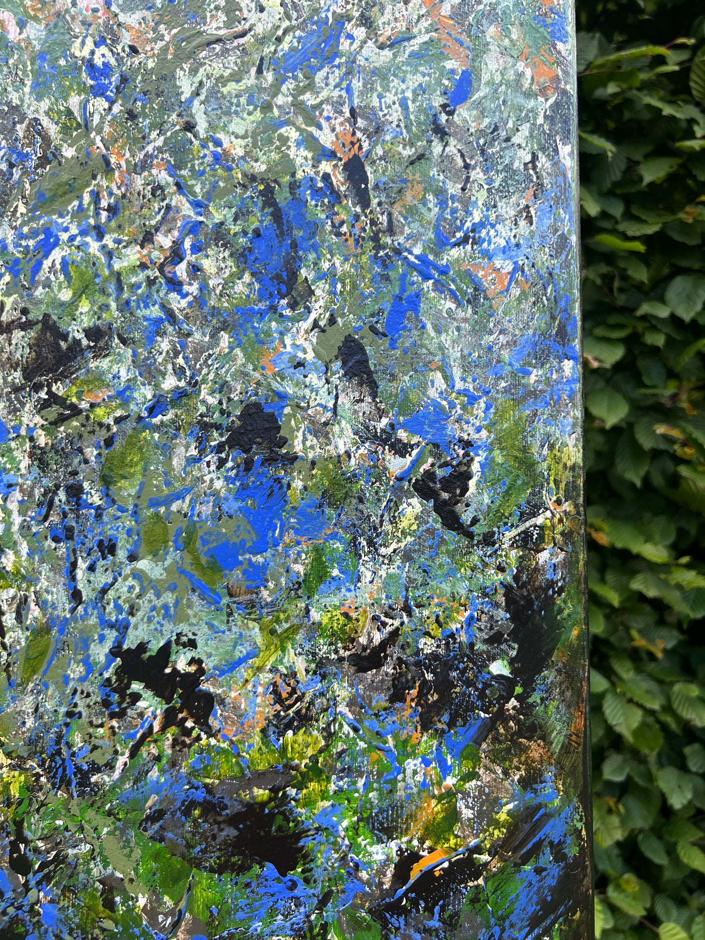 Modernus, abstraktus paveikslas "Miško pasaka" 100*130cm.