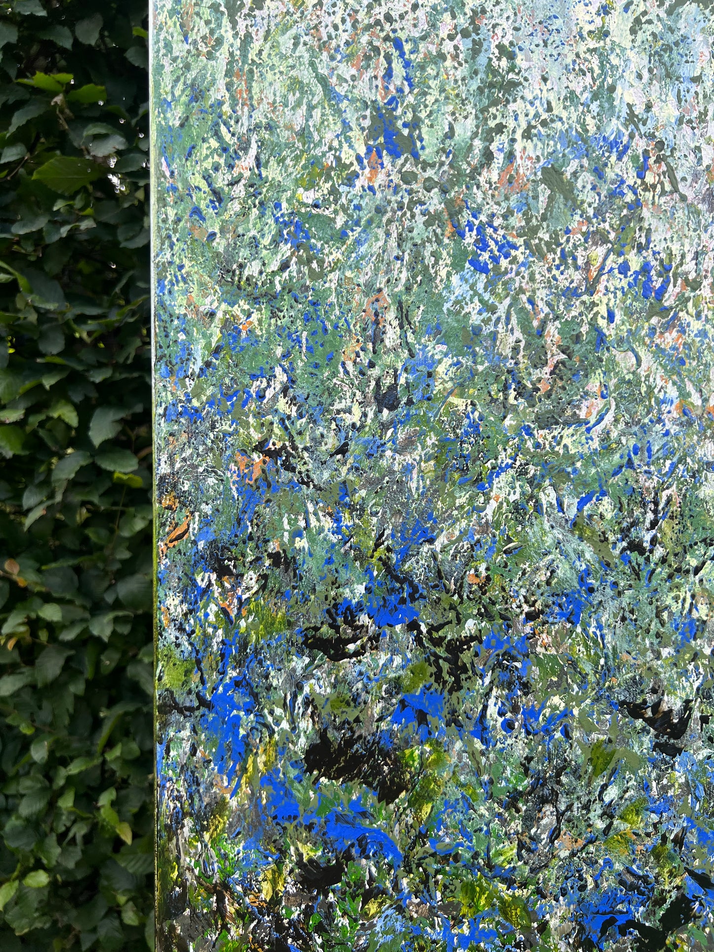 Modernus, abstraktus paveikslas "Miško pasaka" 100*130cm.